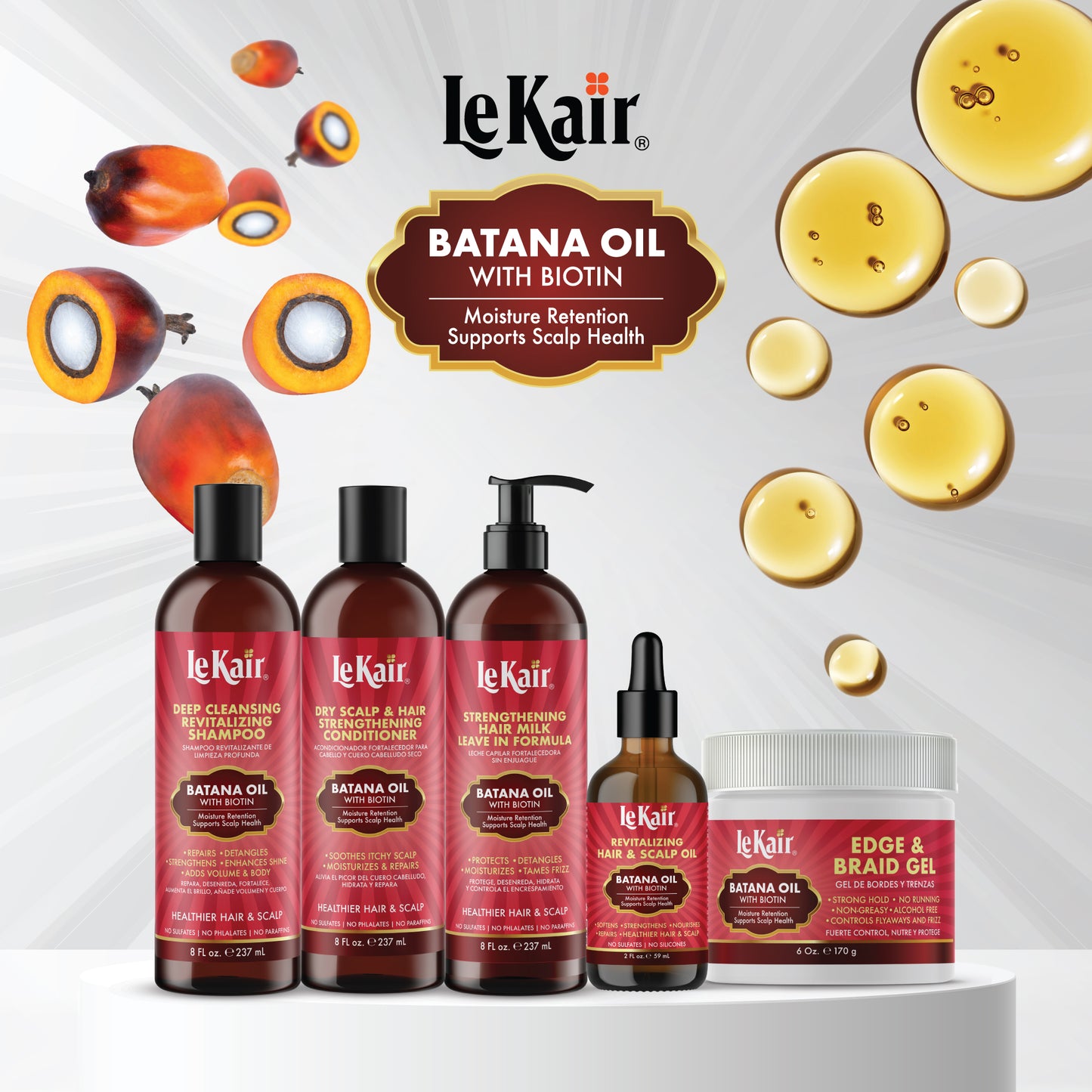LeKair Batana Oil with Biotin Revitalizing Shampoo