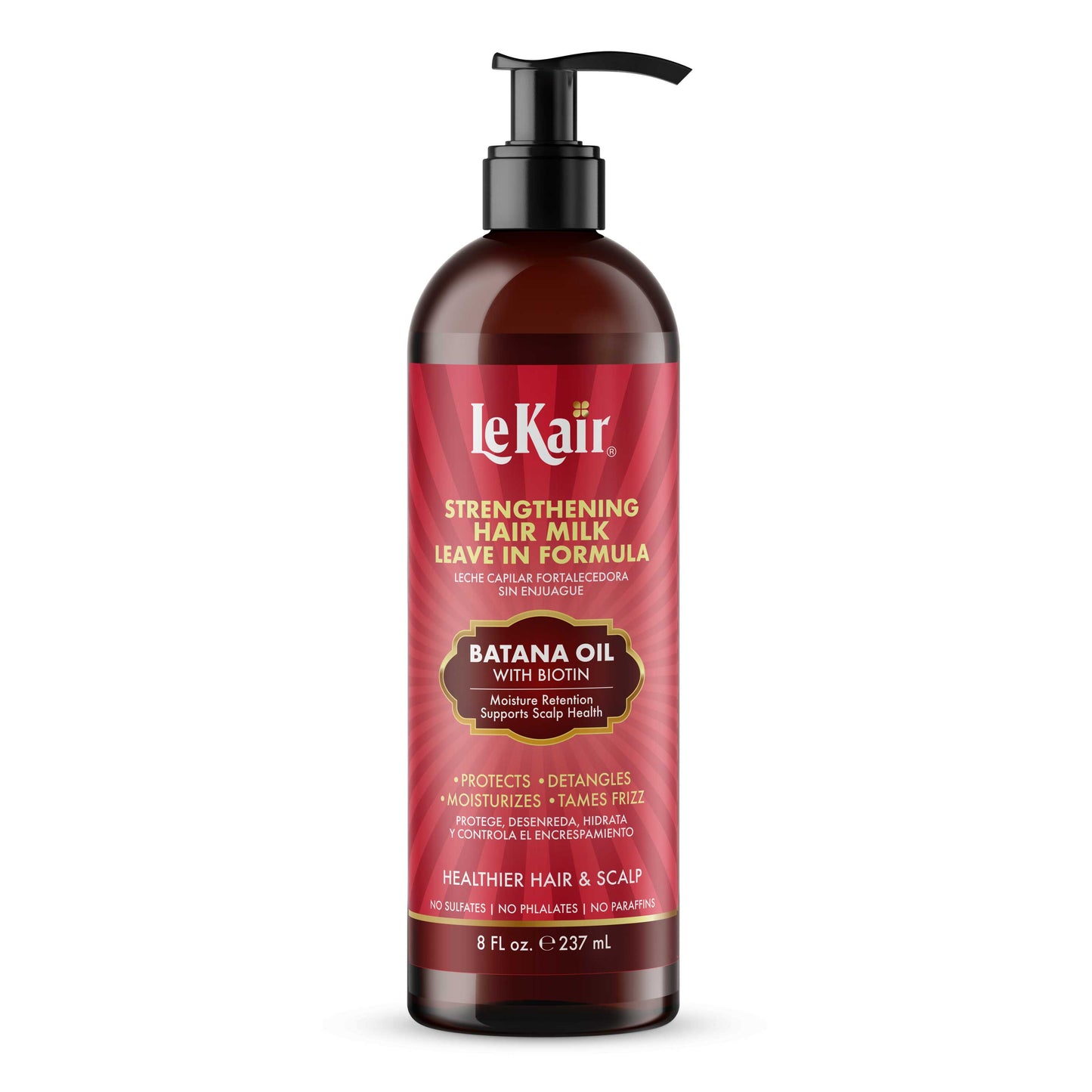 LeKair Batana Oil with Biotin Strengthening Hair Milk Leave In Formula
