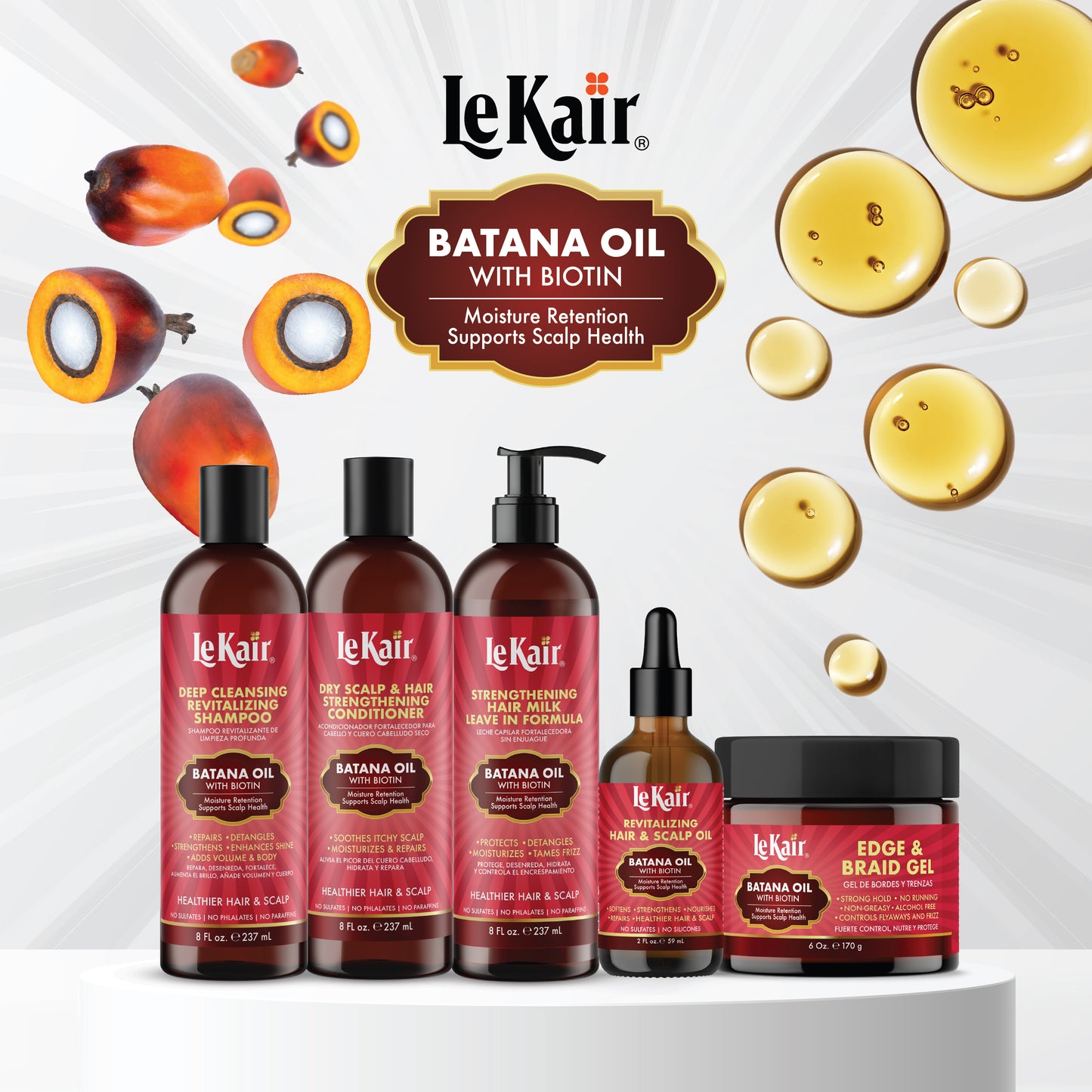 LeKair Batana Oil with Biotin Revitalizing Hair & Scalp Oil